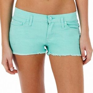 Roxy Denim Shorts seafoam green